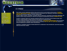 Tablet Screenshot of megatech.com.pl