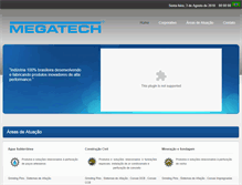 Tablet Screenshot of megatech.com.br